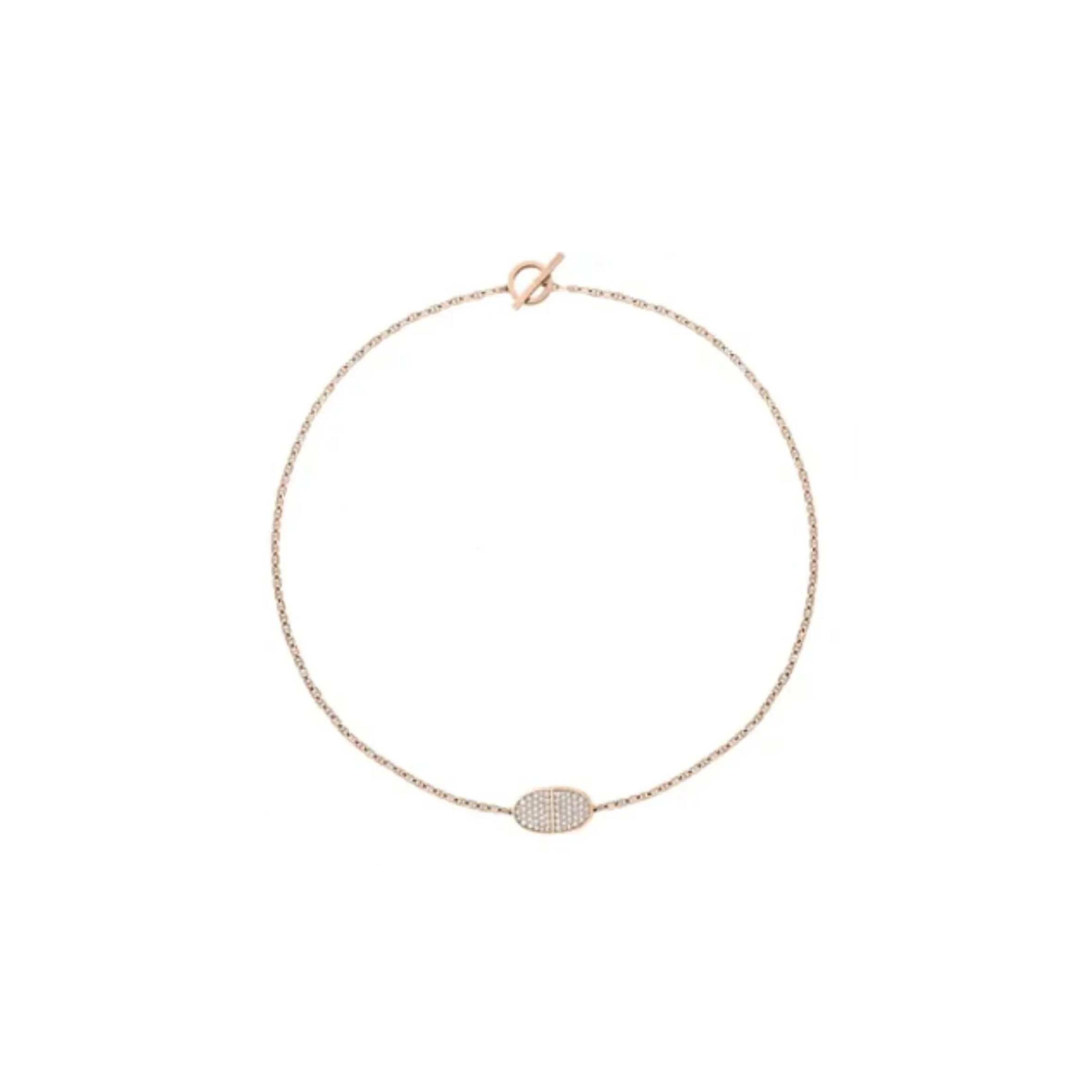 H**mes pig nose oh necklace